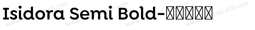 Isidora Semi Bold字体转换
